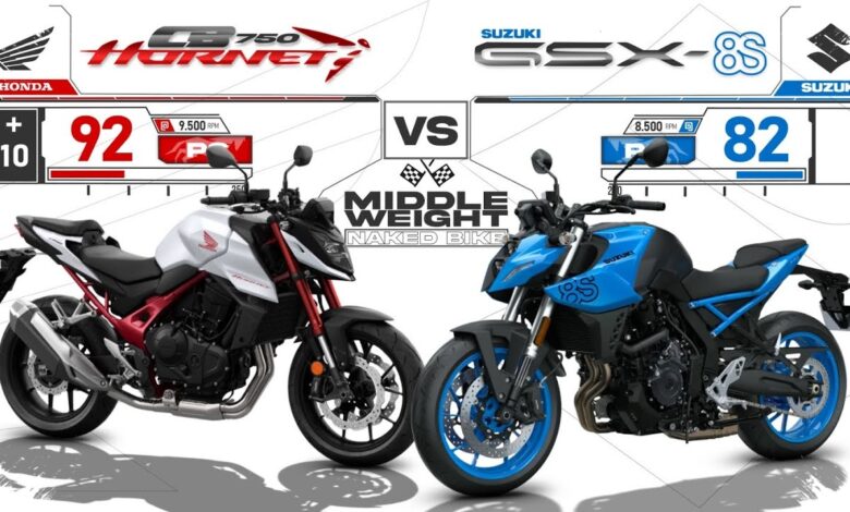 Suzuki GSX-8S vs Honda CB750 Hornet, Torsi Besar atau Bobot 190 Kg yang Menggoda