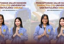 1.318 Kursi Mandiri Unsrat Dibuka Lagi, Seleksi Hanya dari Nilai Rapor