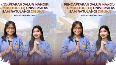 1.318 Kursi Mandiri Unsrat Dibuka Lagi, Seleksi Hanya dari Nilai Rapor