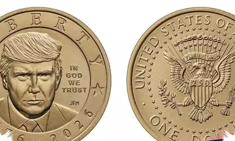 Koin US$ 1 Bergambar Trump Disiapkan, Larangan untuk Orang Hidup Justru Mengadang