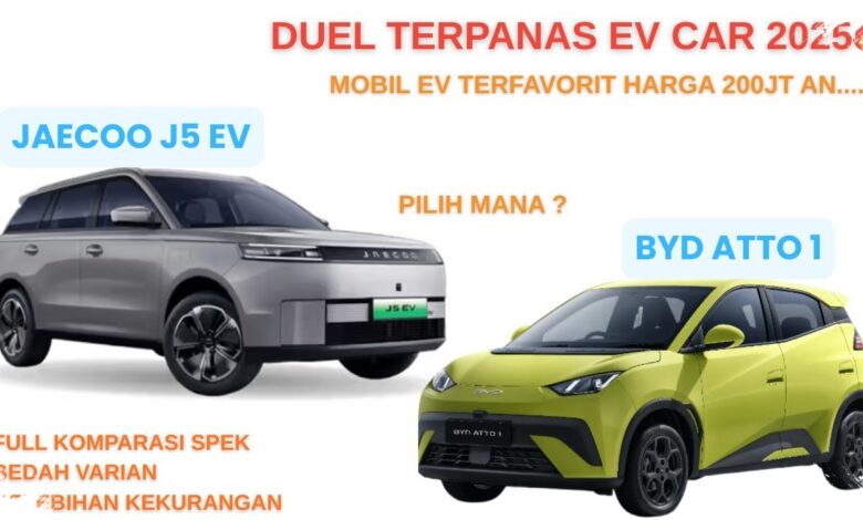 15 Mobil Listrik Terlaris Semester I 2026, Jaecoo J5 EV Tinggalkan BYD Atto 1 Jauh