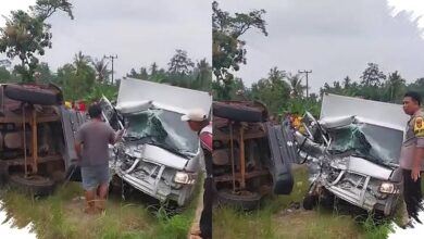Truk Diduga Rem Blong Tabrak 8 Kendaraan di Sibolangit, 4 Orang Meninggal