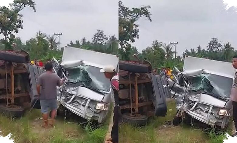 Truk Diduga Rem Blong Tabrak 8 Kendaraan di Sibolangit, 4 Orang Meninggal