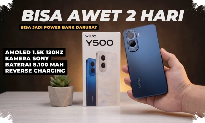 Vivo Y500 Punya Baterai 8.100 mAh, tetapi Pengisian 44W Jadi Kompromi