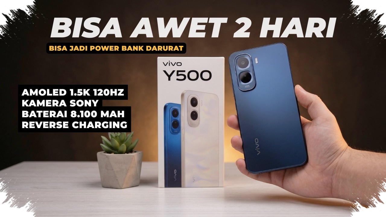 Vivo Y500 Punya Baterai 8.100 mAh, tetapi Pengisian 44W Jadi Kompromi