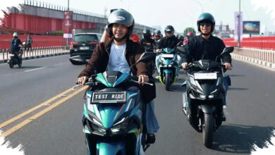 1.100 Pengendara Padati Night Ride Palembang, Vario Evo 160 Dikenalkan
