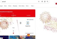 Spanyol Juara Piala Dunia 2026, Google Munculkan Kembang Api di Halaman Search