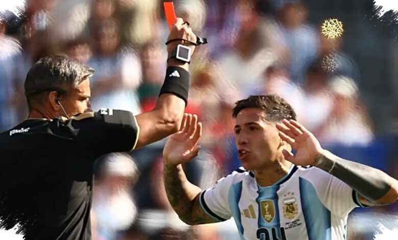 Kartu Merah Enzo Fernandez Mengubah Final, Pesannya Usai Argentina Kalah dari Spanyol