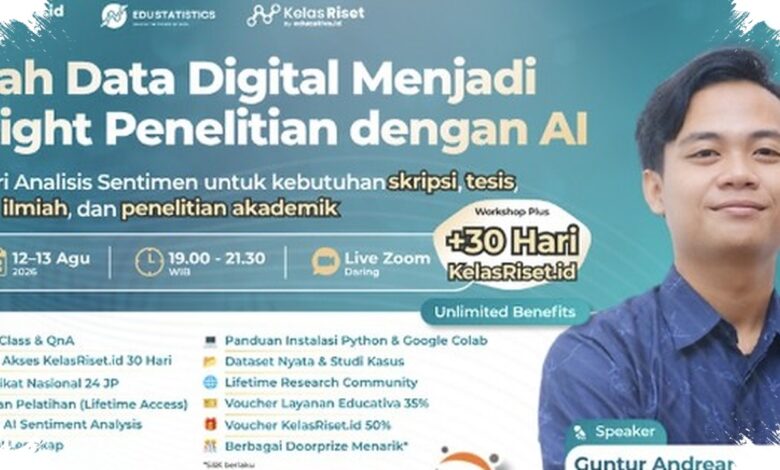 Riset Digital Kian Menantang, Mahasiswa Diajak Membaca Sentimen dengan AI