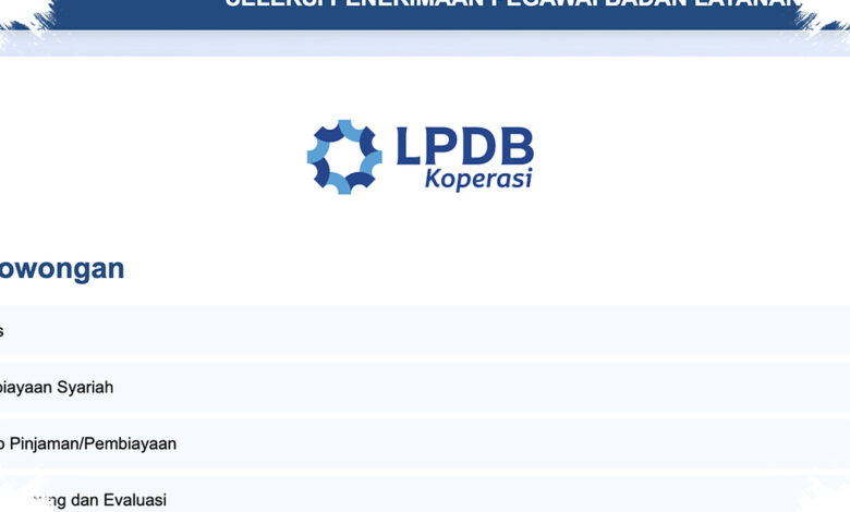 10 Formasi LPDB Koperasi untuk Lulusan S1, Pendaftaran Berakhir 28 Juli 2026